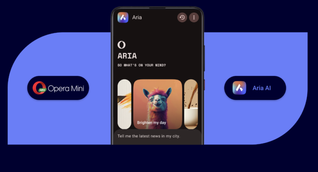 Fully-integrated browser AI, Aria, is now available to millions of Opera Mini users in Africa, without extra data costs