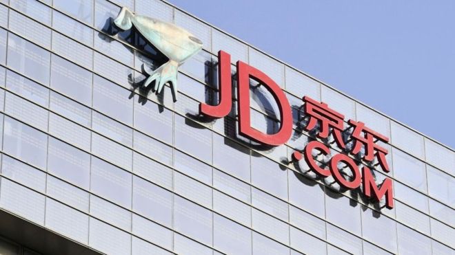 Chinese e-commerce giant JD soars on Hong Kong debut JD.com