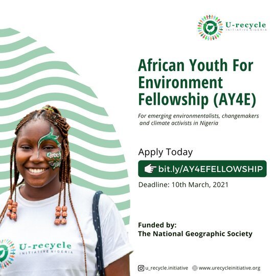 African Youth for Environment Fellowship Entry Applications Now Open