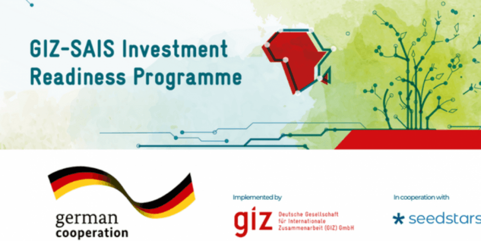 GIZ-SAIS Investment Readiness Programme 2022 - Apply Now