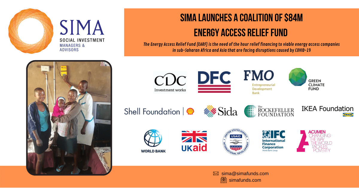 African energy startups to benefit from SIMA’s $68,000,000 Energy Access Relief Fund