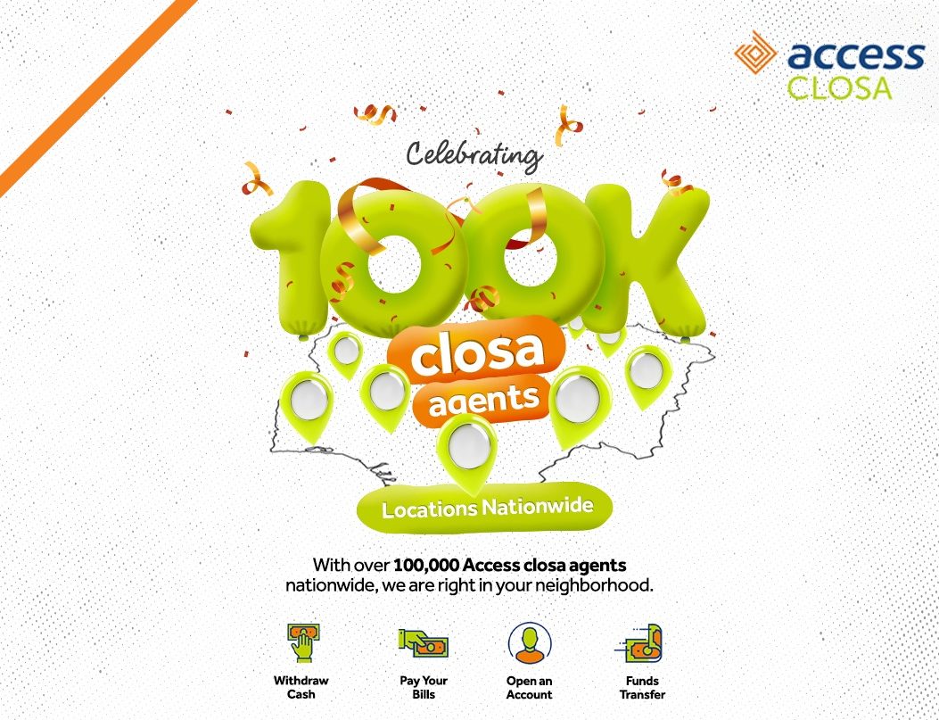 Nigeria: Access Bank Closa Agents hit the 100,000 mark – focused on bringing banking closer to Nigerians
