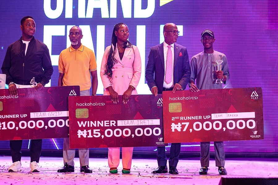 Nigerian Students Win ₦50 Million in Wema Bank's Hackaholics 4.0 Competition