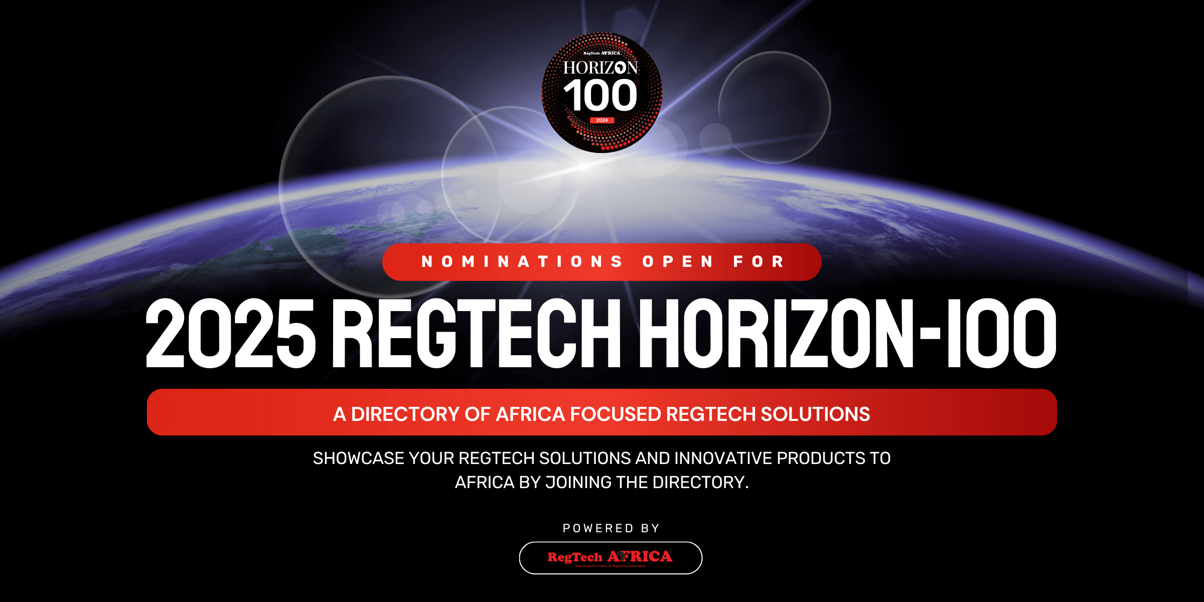 Call for Nominations: RegTech Horizon 100 – Celebrating Africa’s Leading RegTech Innovators 2025 regtech horizon Press Release -2