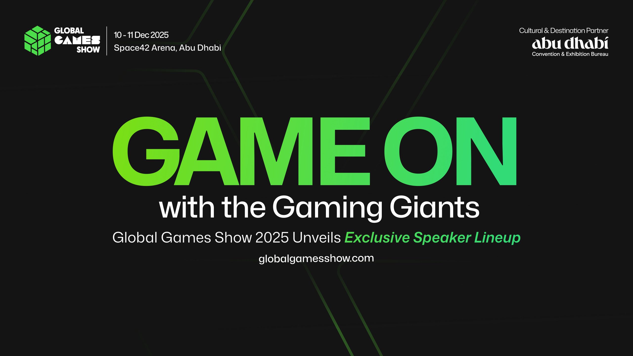 Game On with the Gaming Giants: Global Games Show 2025 Unveils Exclusive Speaker Lineup Game On with the Gaming Giants: Global Games Show 2025 Unveils Exclusive Speaker Lineup